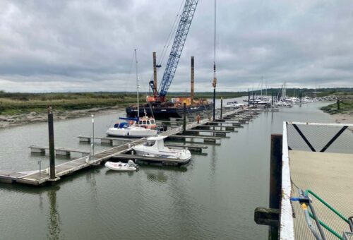Fambridge yacht haven pile replacement