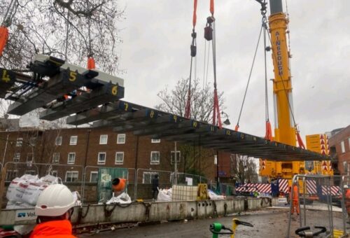 Regents canal camden rail bridge replacement bridge support